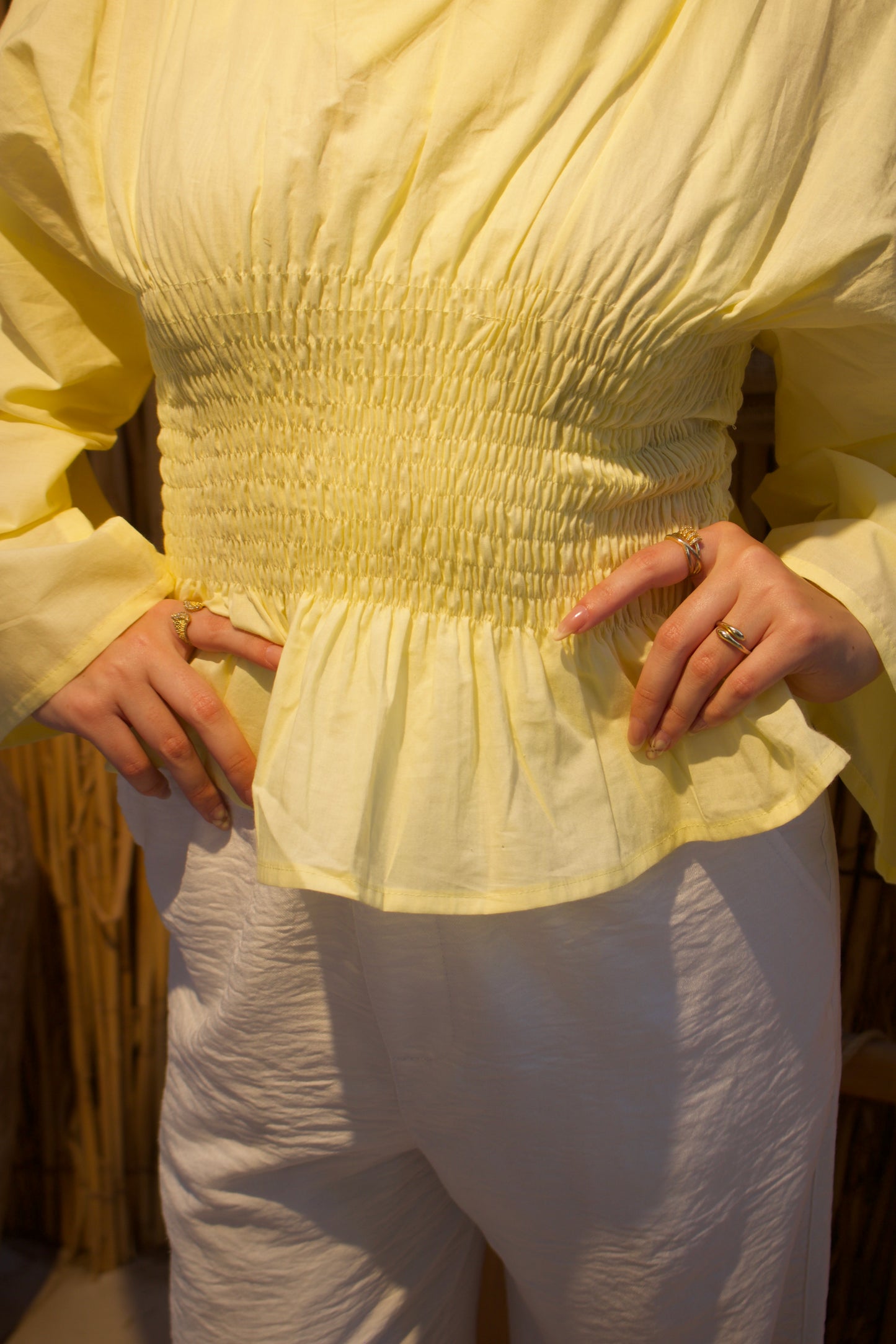 Yellow Rosa Top